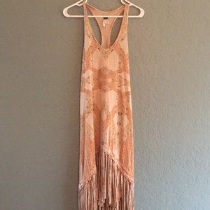 We The Free high low fringe dress